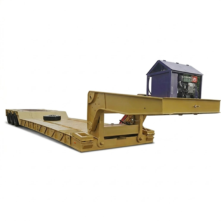 150 tonnu noņemama zoss kakla piekabe